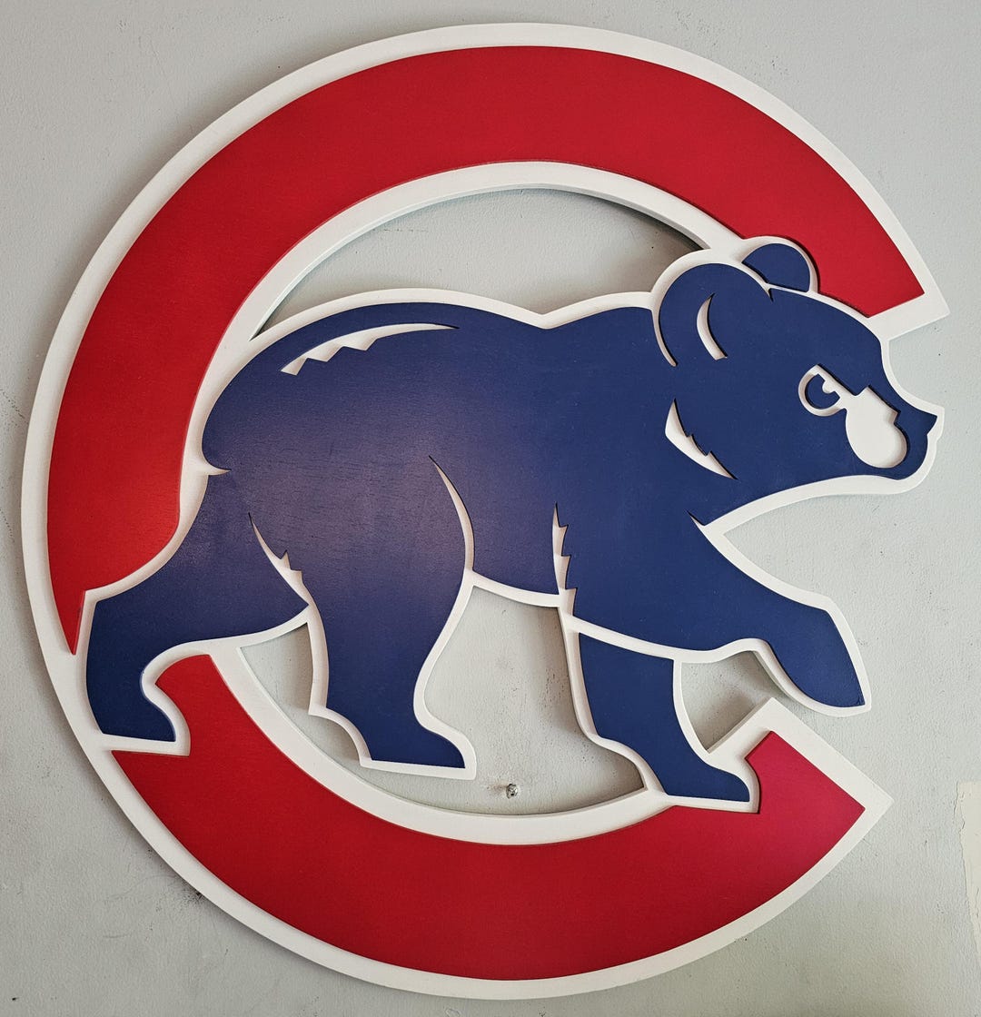 Chicago Cubs Wood Sign - Etsy