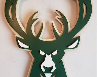 Milwaukee Buck Two Dimensional Wood Sign