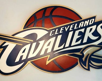 Cleveland Cavaliers Basketball Wood Sign