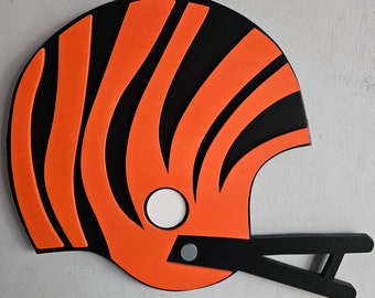 Cincinnati Bengals Retro Helmet logo Sign