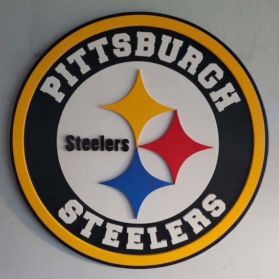 Pittsburgh Steelers Round Sign - Etsy Canada