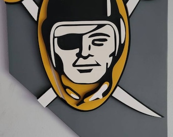 Las Vegas Raiders Wood Sign