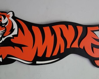Cincinnati Bengals Wood Sign