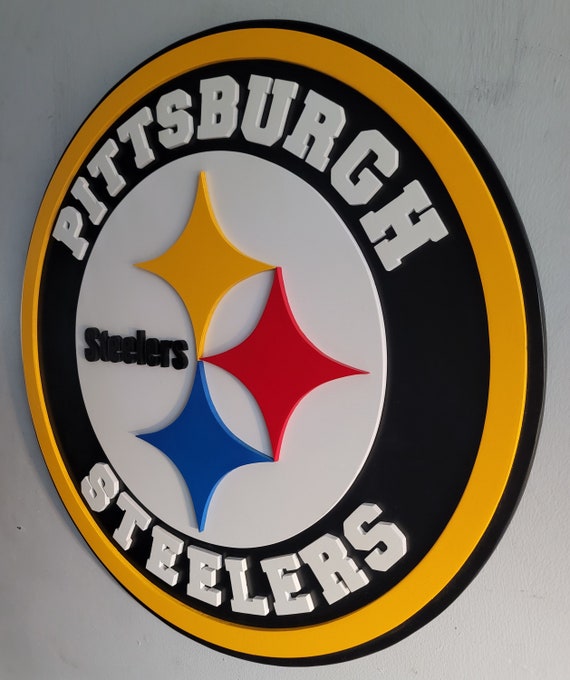 Pittsburgh Steelers Round Sign - Etsy Canada