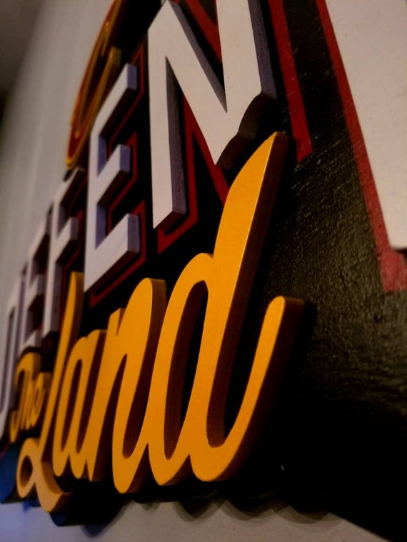 Cleveland Cavaliers Two Dimensional Defend the Land Wood Sign - Etsy