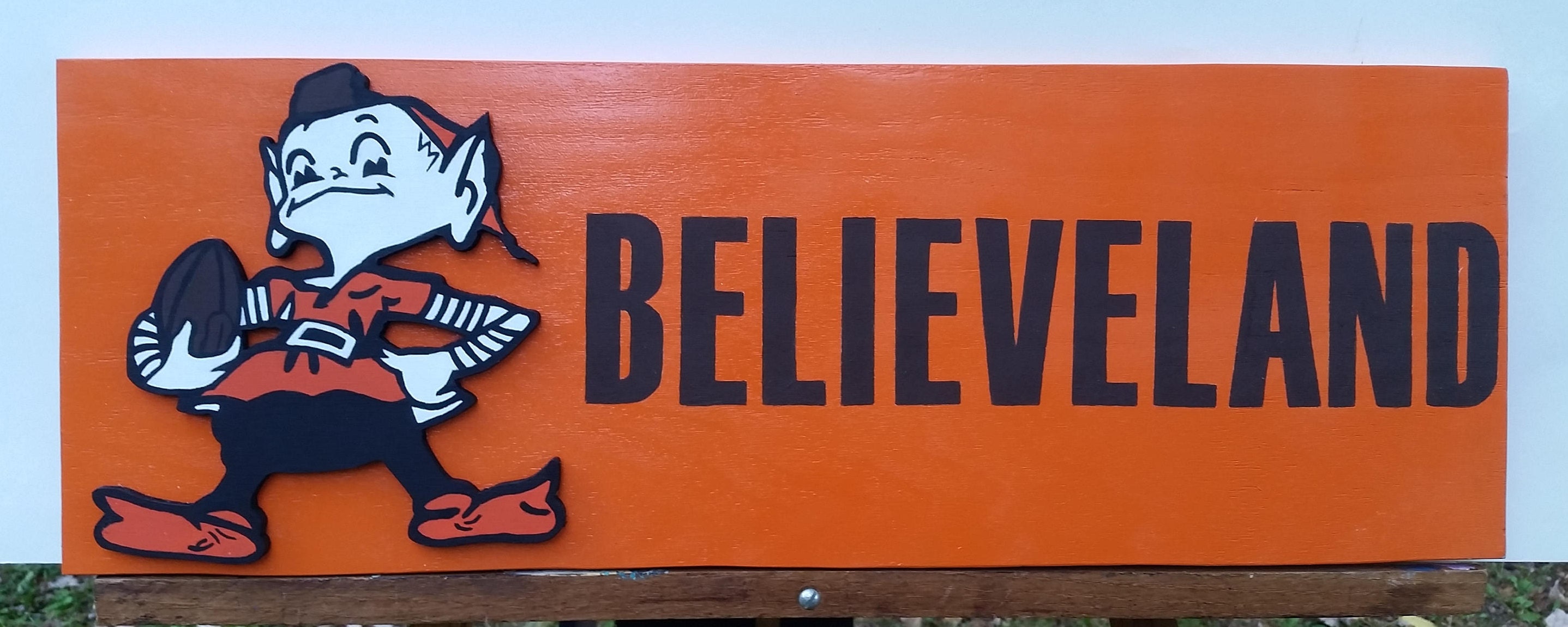 Believeland Cleveland Browns Sign - Etsy