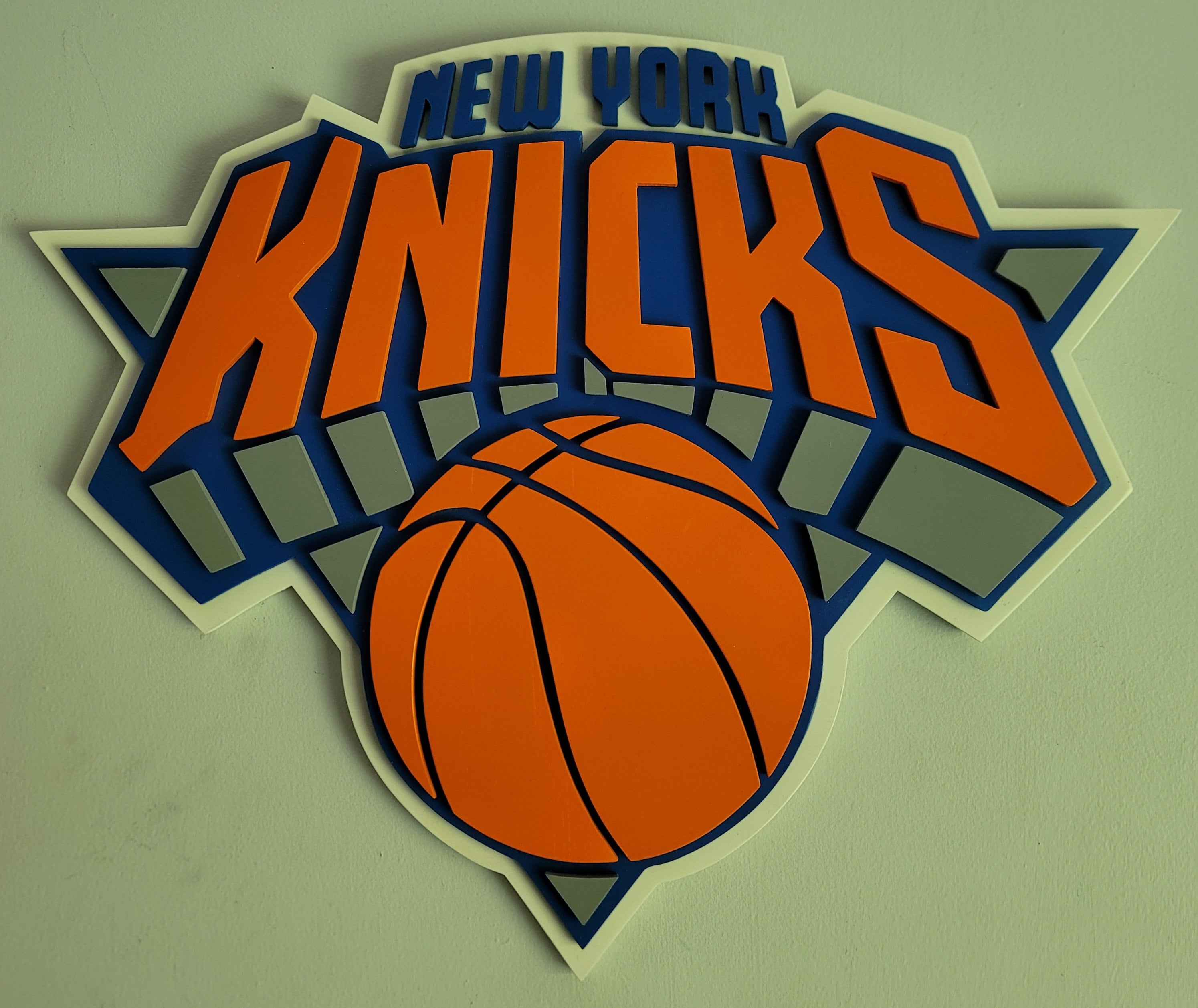 New York Knicks Primary Logo Wood Sign - Etsy 日本