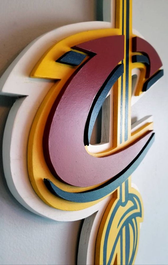 Cleveland Cavaliers Handmade Two Dimensional Wood Sign - Etsy