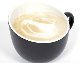 The Offero style 3oz/8oz Espresso Coffee Cup Mug in Matte Black
