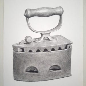 Original drawing on paper,Antique Iron,Art drawings