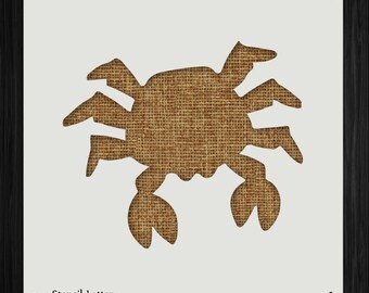 crab stencil etsy