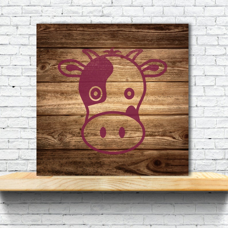 Cow Crafts Walls Signs Stencil Plastic Mylar Stencil for Painting ID 1874471