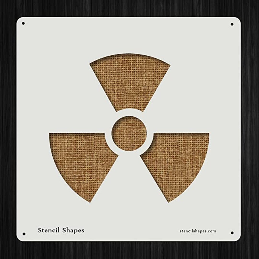 Biohazard Hazard Danger Nuclear Radiation Style 10800, Stencil Plastic
