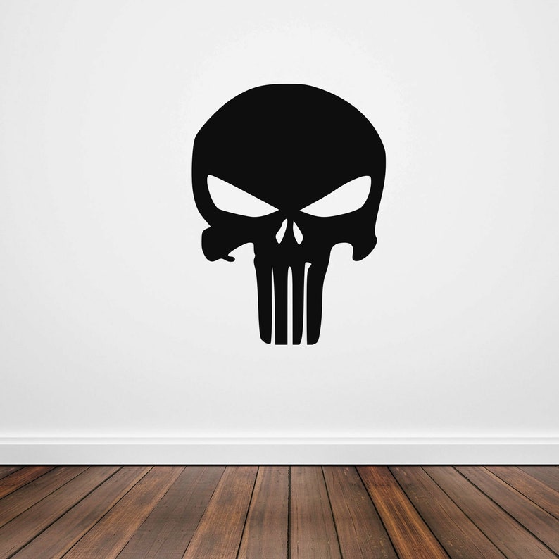 Skull Punisher Stencil Plastic Mylar Stencil for Painting Etsy