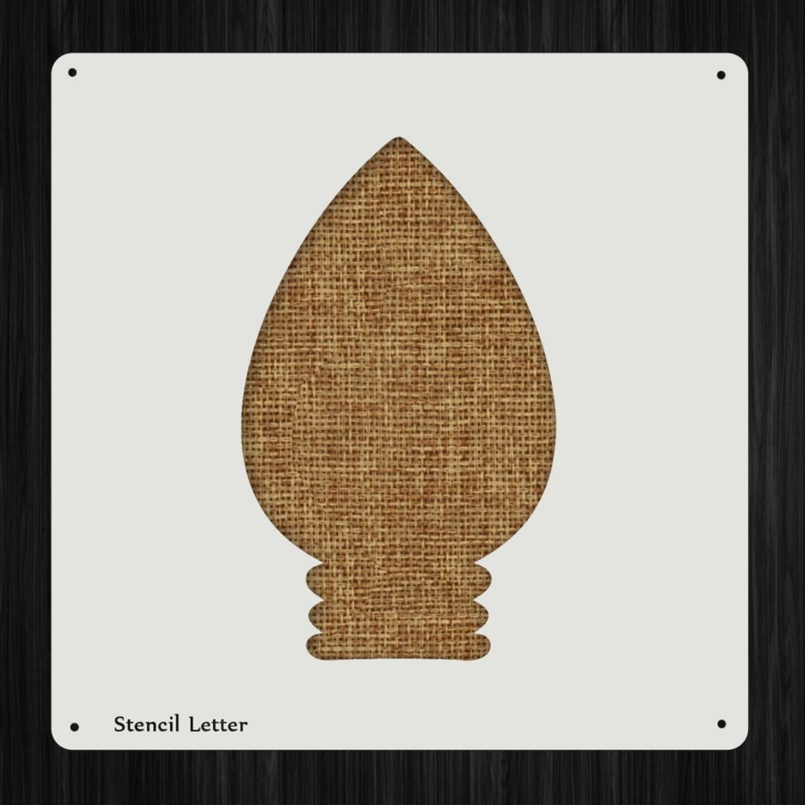 Christmas Light Bulb Stencil Mylar Stencil for Wood Signs Etsy