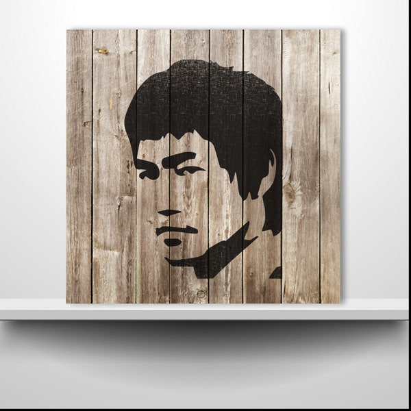 Bruce Lee, Stencil Plastic Mylar Stencil for Painting, Walls, Crafts, Signs, ID 2255277