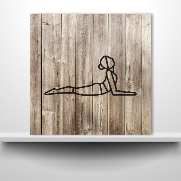 Yoga Pose, Stencil Plastic Mylar Stencil for Painting, Walls, Crafts, Signs, ID 2200189