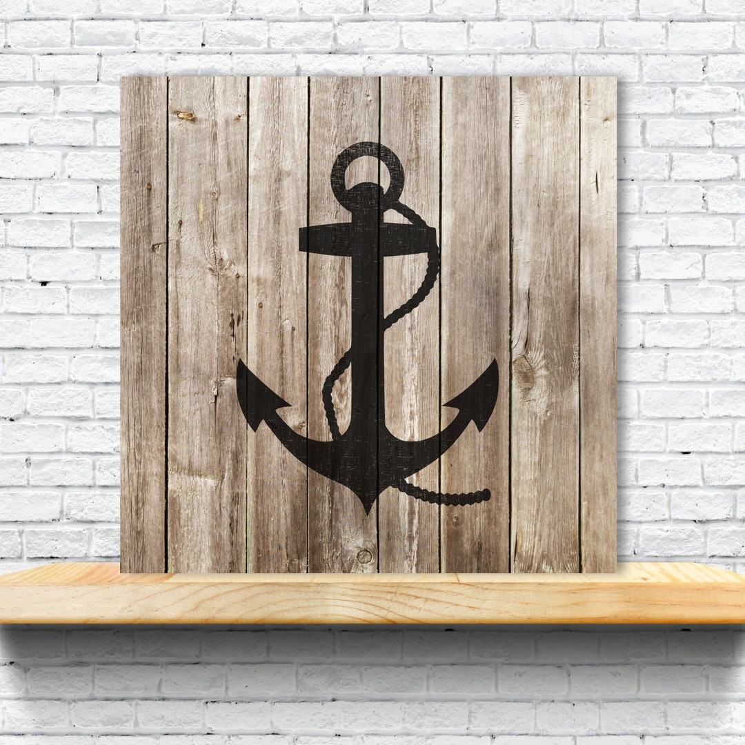 Anchor Nautical Rope, Stencil Plastic Mylar Stencil for Painting, Walls, Crafts, Signs, ID