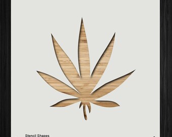 Leaf Foliage Weed Plant Marijuana Plastic Mylar Stencil Painting, Walls,  Crafts, Signs, Item 96069 - Etsy