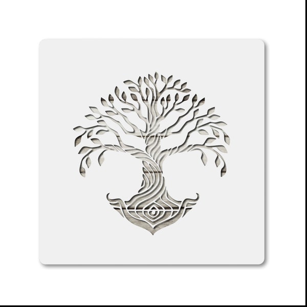 Tree of Life Stencil - Etsy