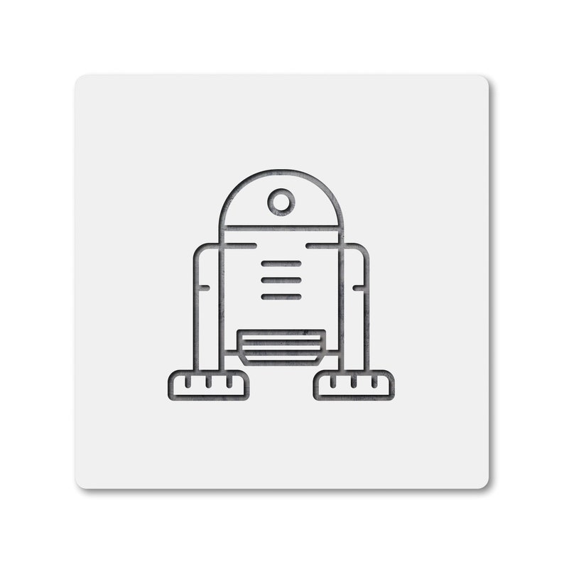 Robot Stencil Plastic Mylar Stencil for Painting Walls - Etsy