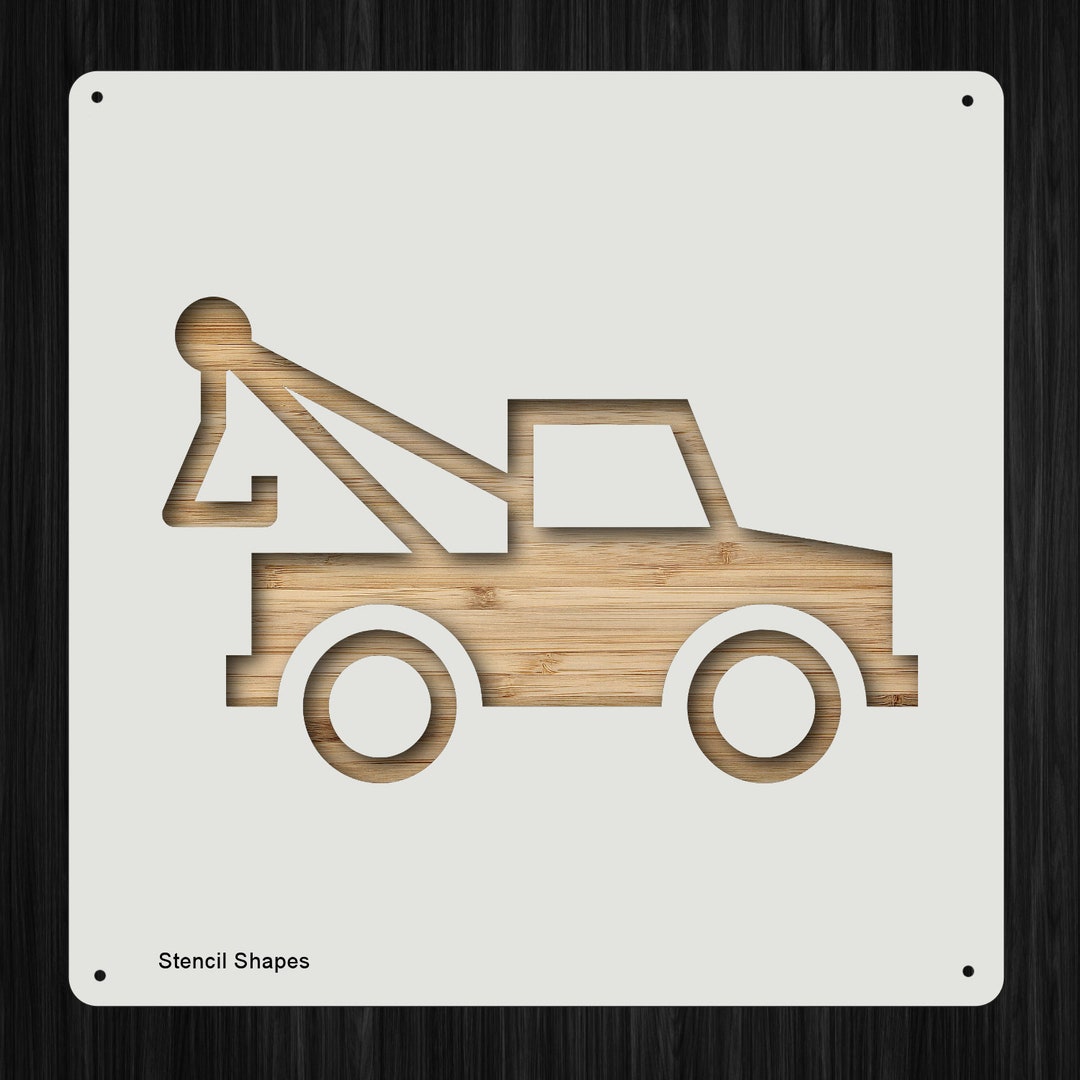 Tow Truck Stencil Plastic Mylar Stencil For Painting Walls Etsy tow-truck-stencil-plastic-mylar-stencil-for-painting-walls-etsy