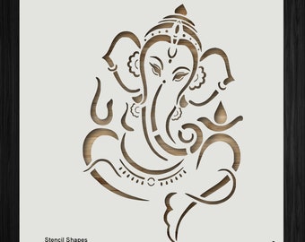 Ganesh Ganesha Ganapati  Hindu god of beginnings Style 1389801 DIY Plastic Stencil Acrylic Mylar Reusable