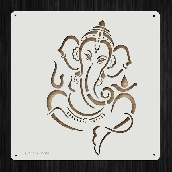 Ganesh Ganesha Ganapati  Hindu god of beginnings Style 1389801 DIY Plastic Stencil Acrylic Mylar Reusable