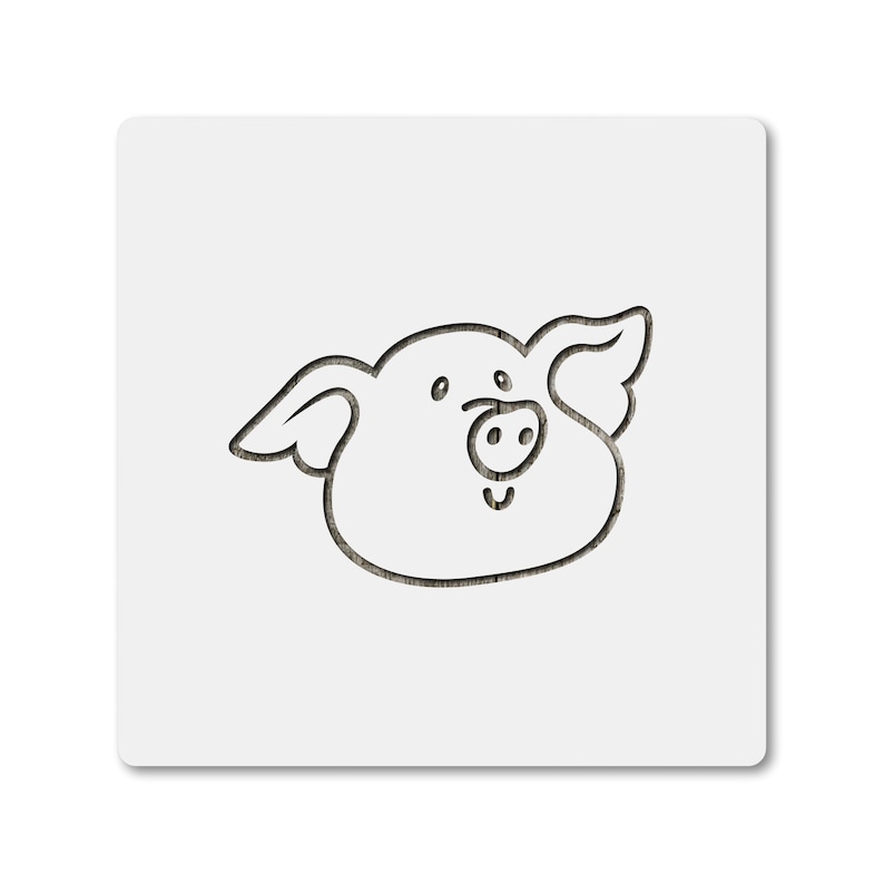 Pig ID 1874466 Crafts Walls Stencil Plastic Mylar Stencil for Painting Signs