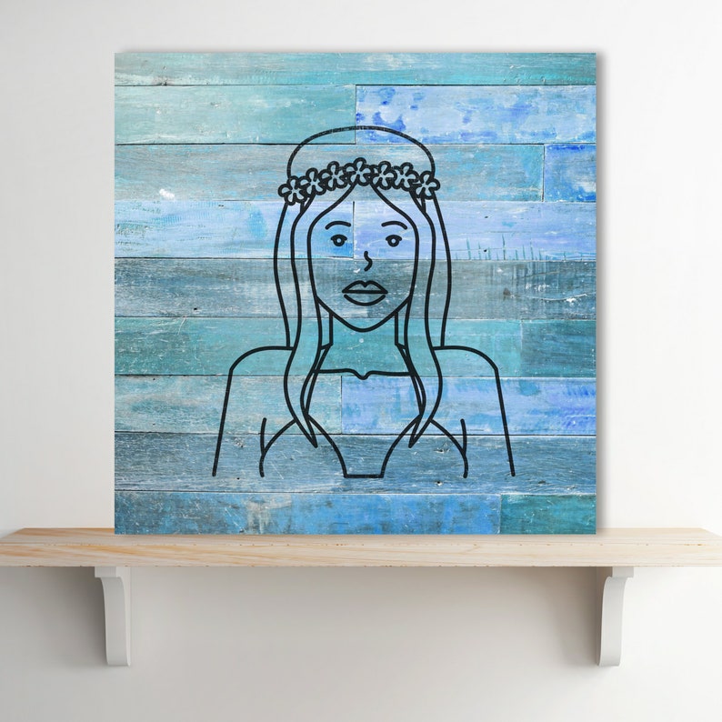 Walls Crafts Signs ID 1866146 Stencil Plastic Mylar Stencil for Painting Beach Girl Surf