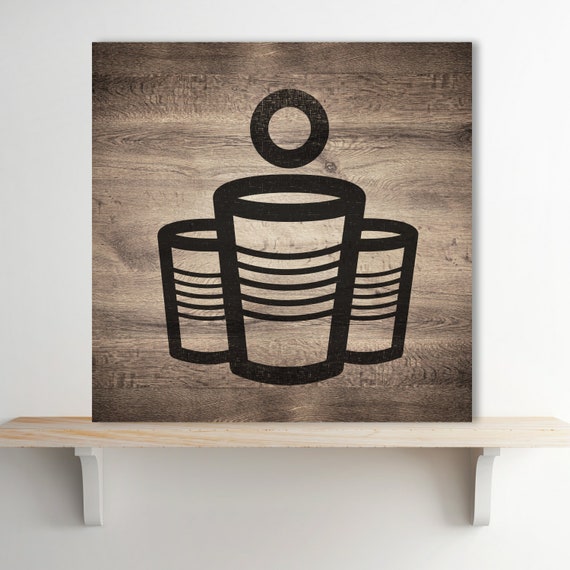Beer Pong Plastic Mylar Stencil for Painting Walls Crafts Etsy