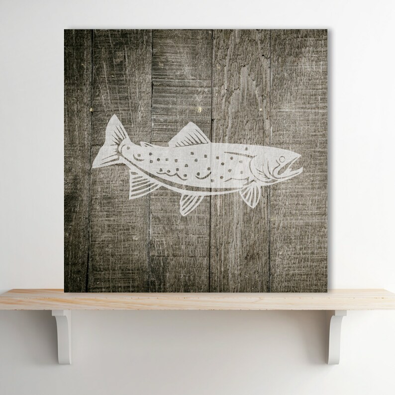 Trout Fish Stencil Plastic Mylar Stencil for Painting Walls - Etsy