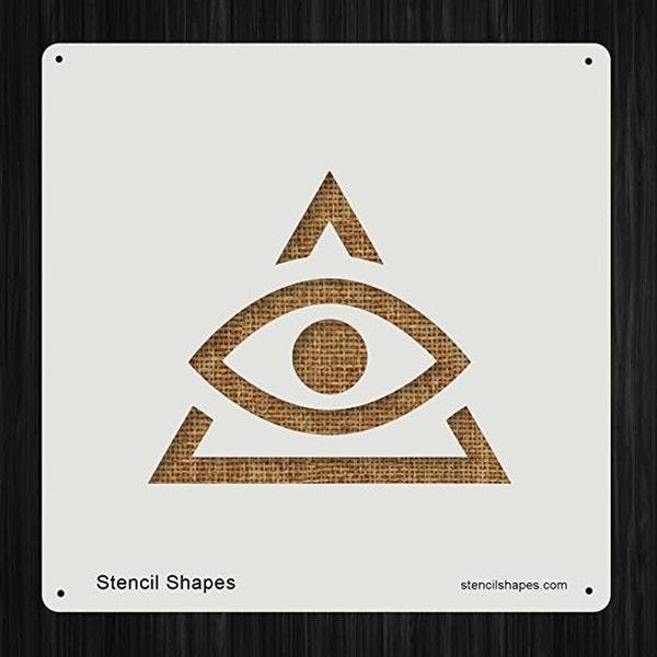 Eye of Providence All Seeing, Style 9797 Plastic Mylar Stencil Painting, Walls, Crafts, Signs