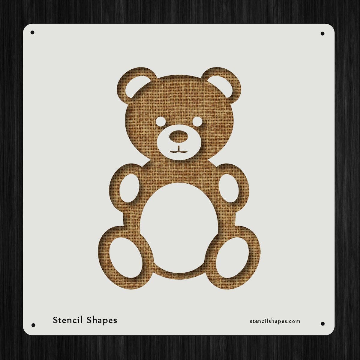 Teddy Bear Baby Child Cuddle Style 4424 DIY Stencil Plastic