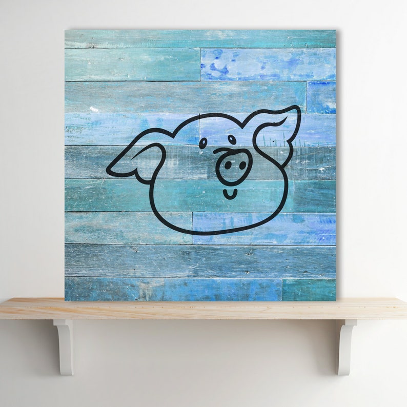 Pig ID 1874466 Crafts Walls Stencil Plastic Mylar Stencil for Painting Signs