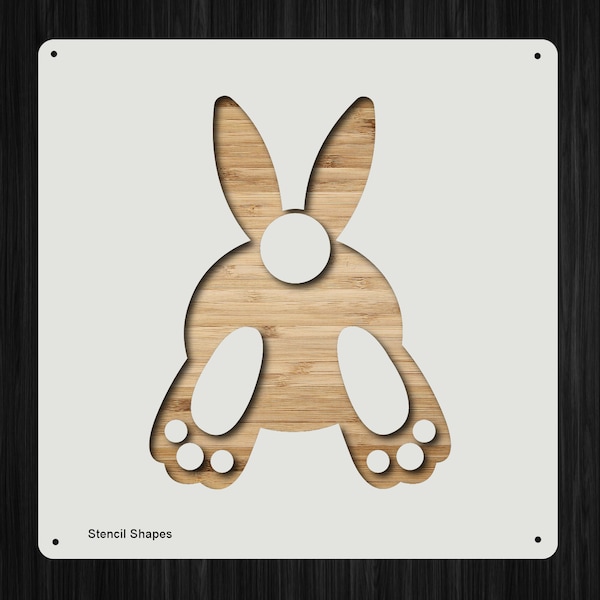 Rabbit Stencil Etsy