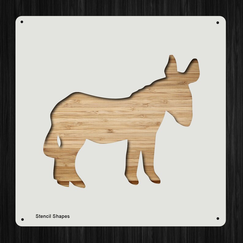 Donkey Plastic Mylar Stencil Painting Walls Crafts Signs Etsy