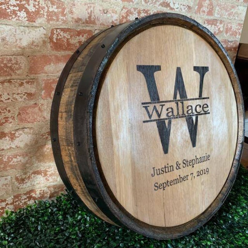 Custom bourbon barrel head quarter barrel Etsy