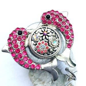Snap Button Reel, Snap Button Retractable Badge Holder Nurse, Retractable Reel, ID Badge Reel ID Badge Clip Badge Lanyard Bling Badge Reel