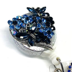 Schmetterlingsherz; Einziehbarer Ausweishalter Krankenschwester einziehbare Rolle ID Ausweis Reel Badge Buddy ID Badge Clip Badge Lanyard Bling Ausweis Reel