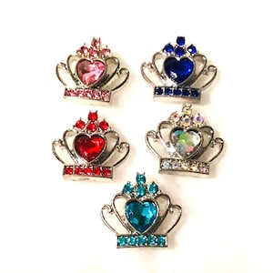 Crowns. 18mm Snap Buttons;  To Use With: Snap Button Jewelry, Badge Holders, Lanyards, Necklaces, Bracelets