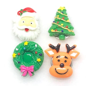 Christmas, Snap Buttons Holiday, 18mm Snap Buttons;  To Use With: Snap Button Jewelry, Badge Holders, Lanyards, Necklaces, Bracelets