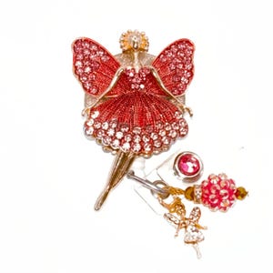 Rhinestone Angel, Fairy; Retractable Badge Holder Nurse Retractable Reel ID Badge Reel Badge ID Badge Clip Badge Lanyard Bling Badge Reel
