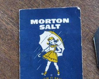 3 Vintage '50s Sewing Needle Promos: Rare Vintage Morton's Salt Girl Needle Folder; Cragmont Soda/Safeway Needle Book + Home Life Insurance