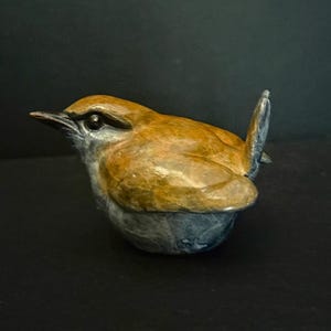 Limited Edition Hot Cast Solid Bronze Multi Patina Wren