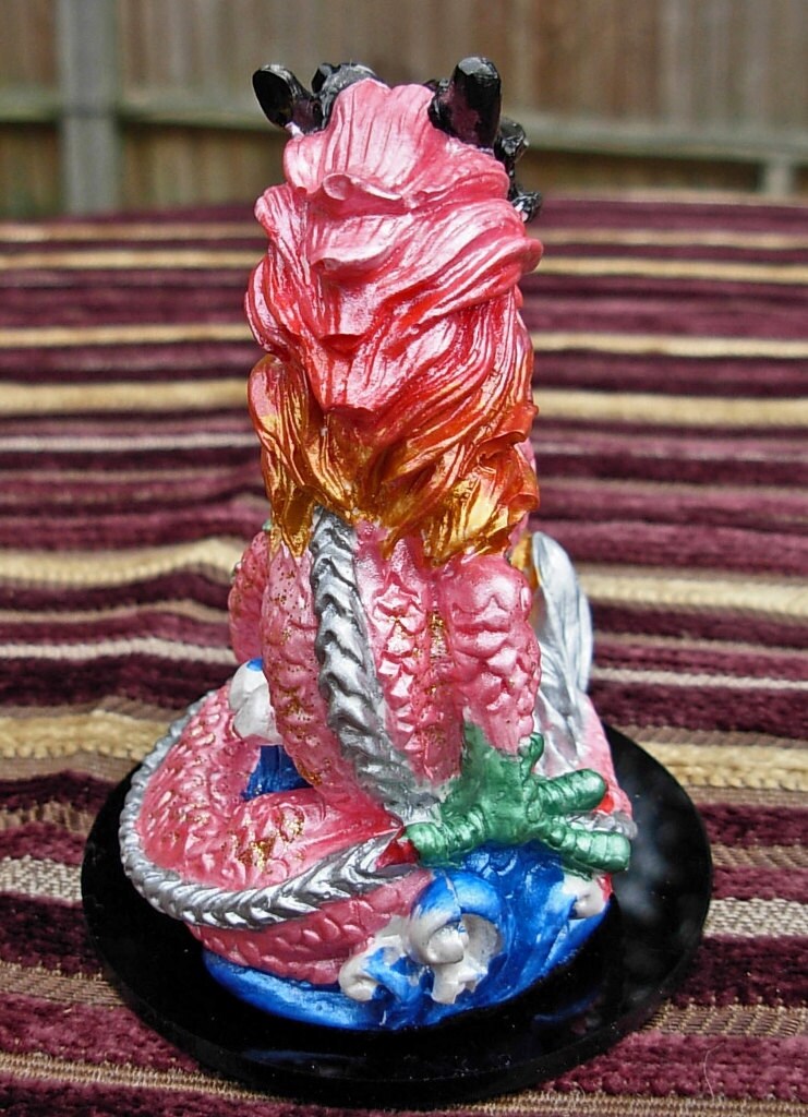 Handmade FENG SHUI Ceramic Dragon Hand Painted PINK small Etsy 日本