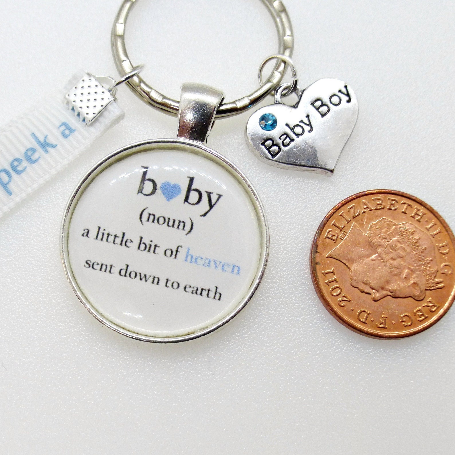 Baby Boy Keychain Baby Shower Gift Mum To Be Keyring New Etsy