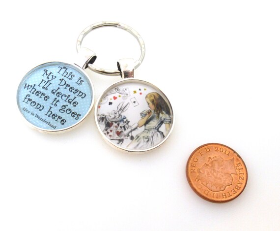 Alice in wonderland keyring sale