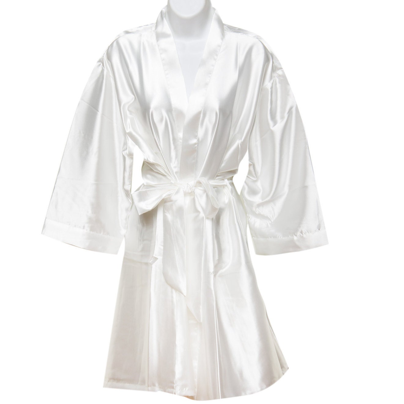 Satin Bridal Robes Bridesmaid Robe Plain Robes Bride | Etsy