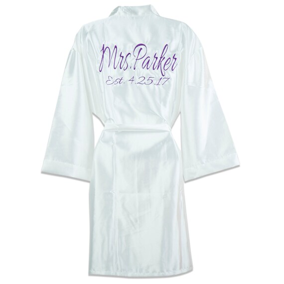 dressing gown with names on